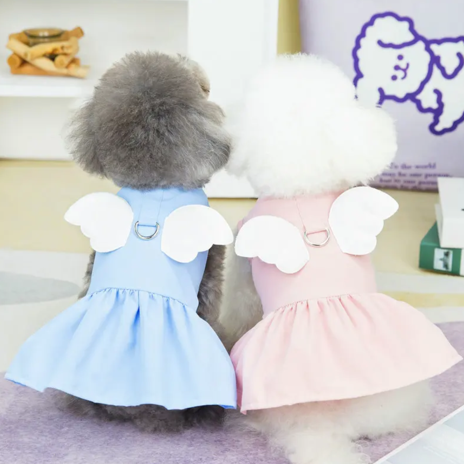 Dog Clothes| Angel Wings Pet Dress | Sizes and Colours Available| Claws N Paws