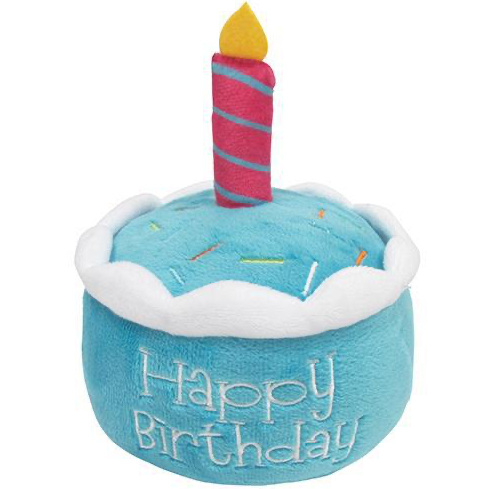 Birthday Cake Squeaky Plush Toy